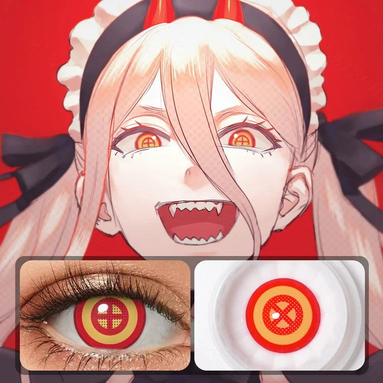 Chainsaw Man Shark's Gaze Contact Lenses